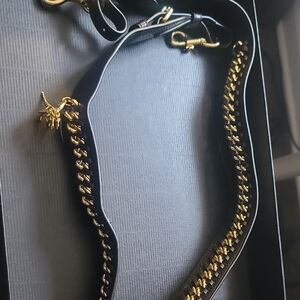 Coach Leather And Gold Chain Purse Strap